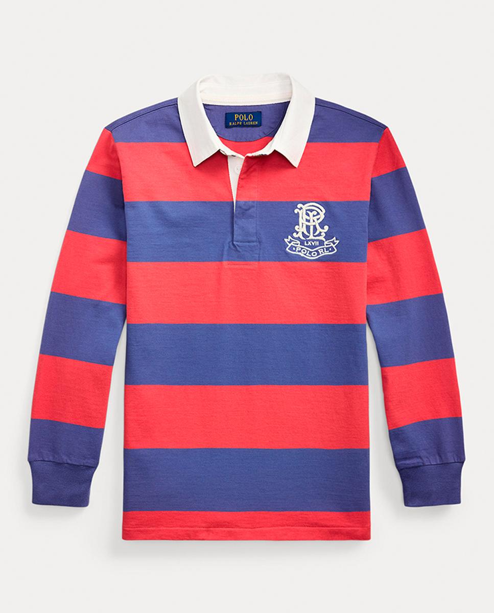 Imagen 0 de Polo de rugby de niño en algodón de manga larga