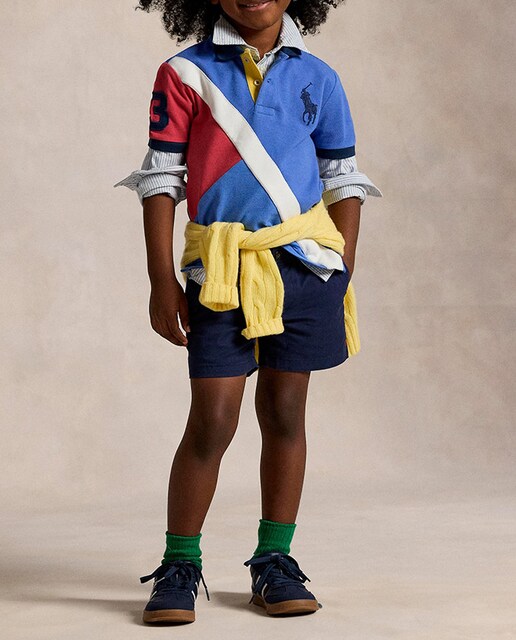 Imagen 0 de Polo de niño de algodón con franja diagonal