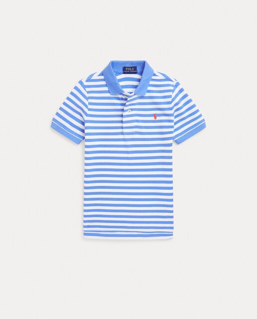 Imagen 0 de Polo de niño de algodón y caballo bordado