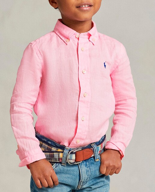 Imagen 0 de Camisa de niño de lino con caballo