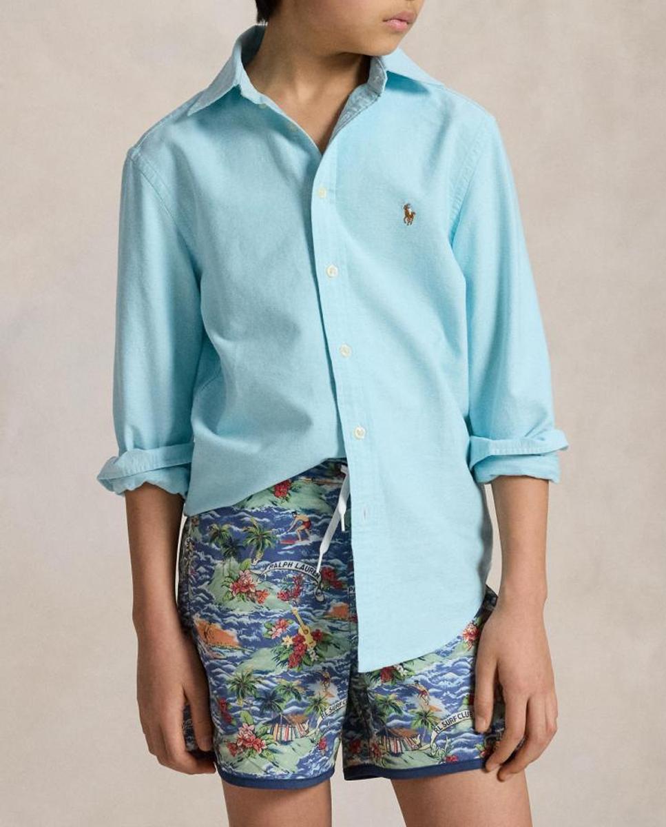 Imagen 0 de Camisa de niño Oxford de algodón