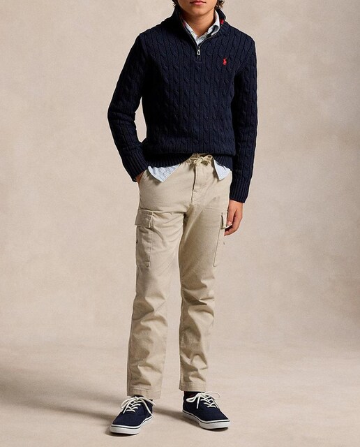 Imagen 0 de Pantalón cargo de niño de algodón elástico