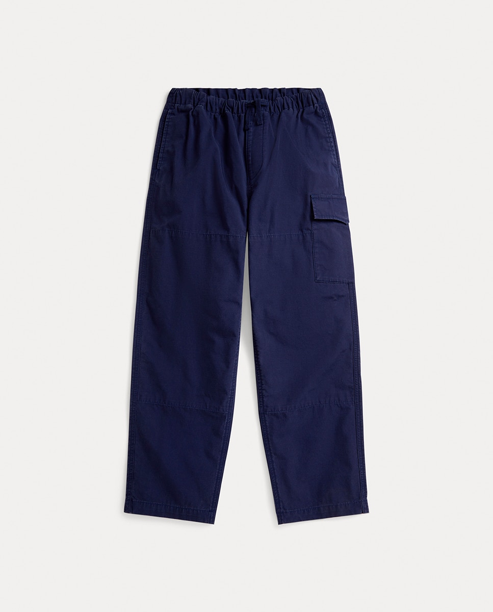 Imagen 0 de Pantalón cargo de niño de algodón con logotipo