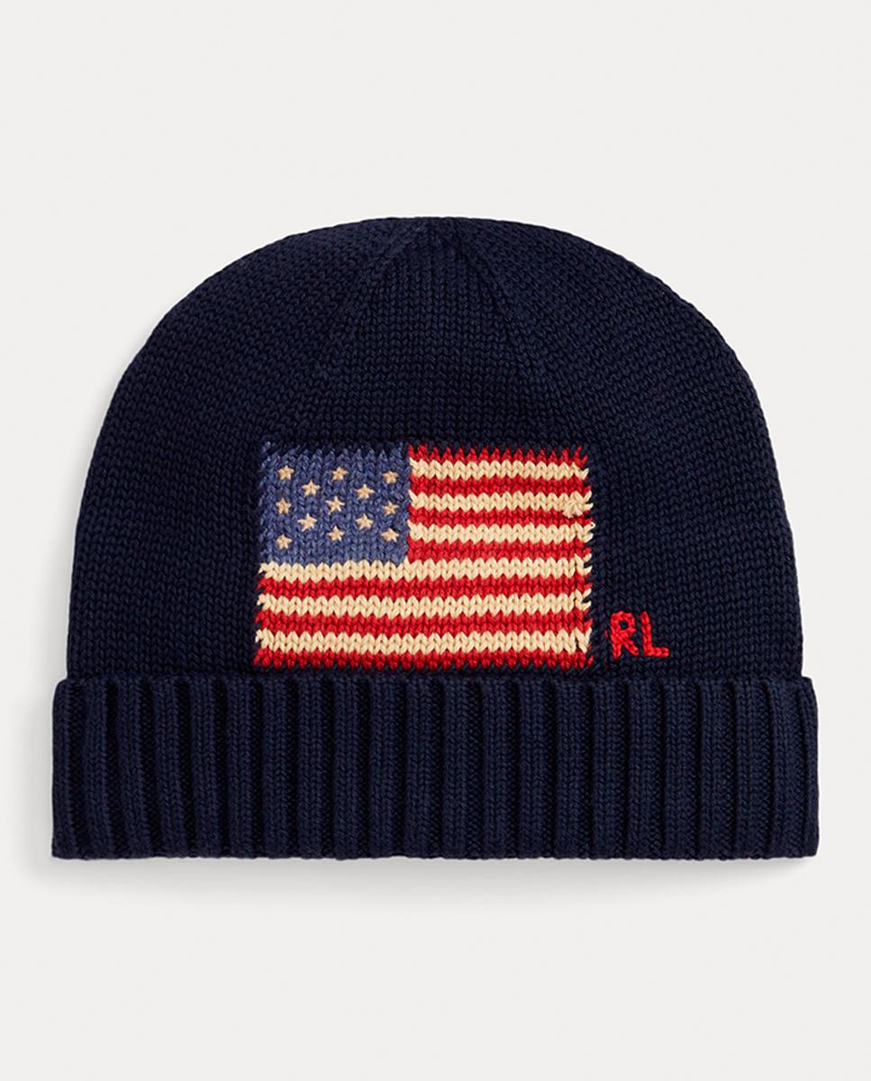 Imagen 0 de Gorro unisex de algodón con bandera