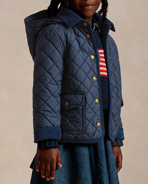 Imagen 0 de Chaqueta campera de niña acolchada con capucha