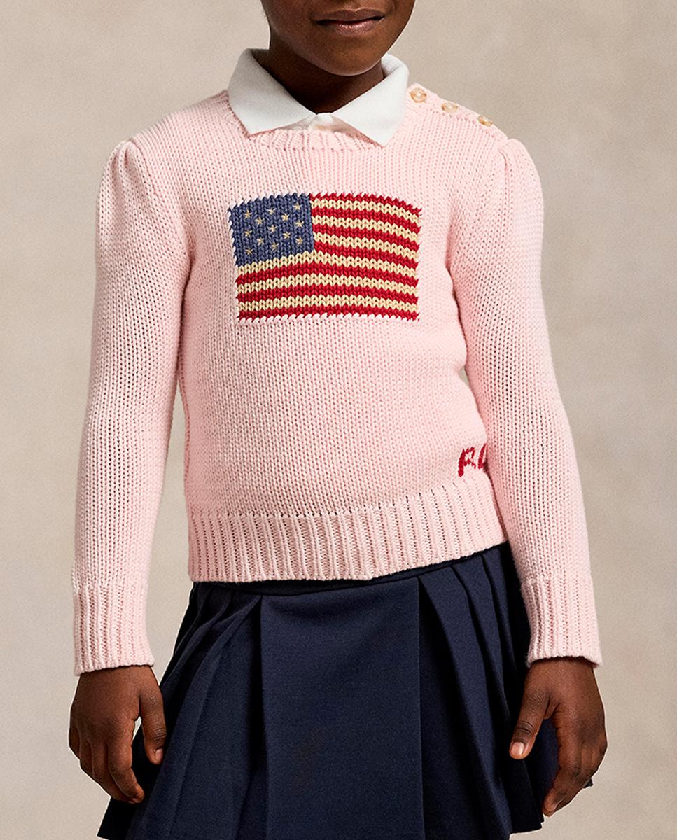 Imagen 0 de Jersey de niña de algodón con bandera