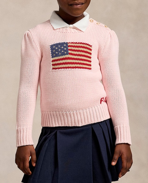 Imagen 0 de Jersey de niña de algodón con bandera