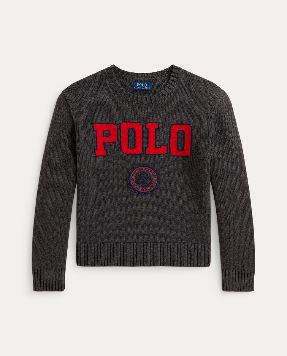 Imagen 0 de Jersey de niña de algodón con logotipo