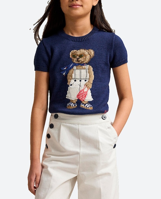 Imagen 0 de Jersey de niña de algodón de manga corta