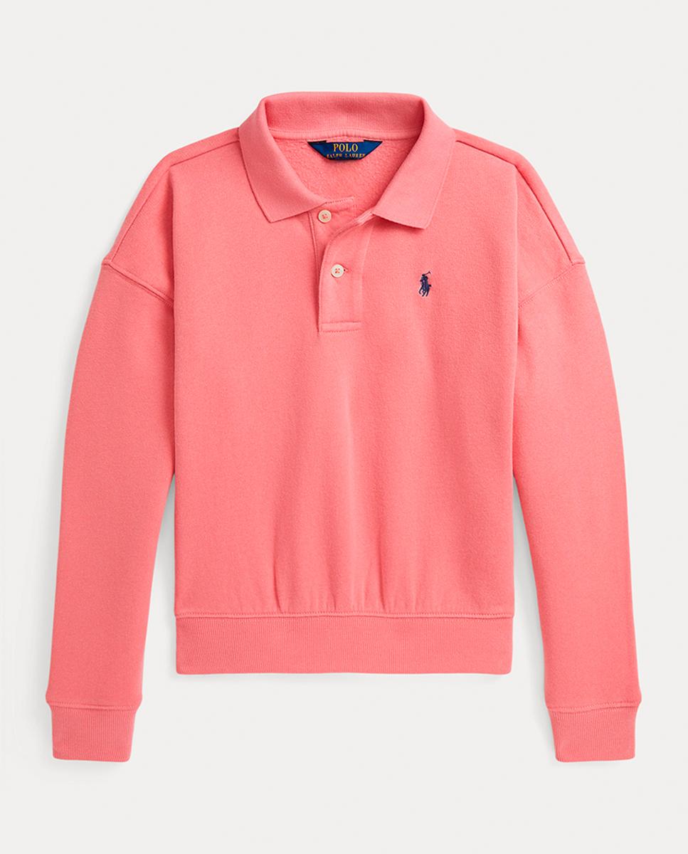 Imagen 0 de Sudadera de niña estilo polo de rizo francés