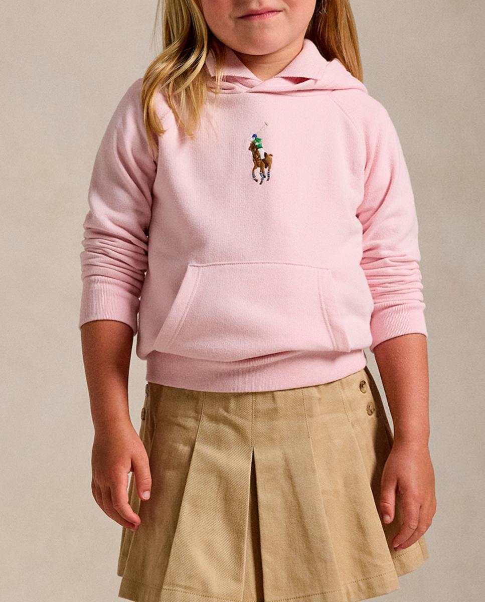 Imagen 0 de Sudadera de niña con capucha de felpa con Big Pony