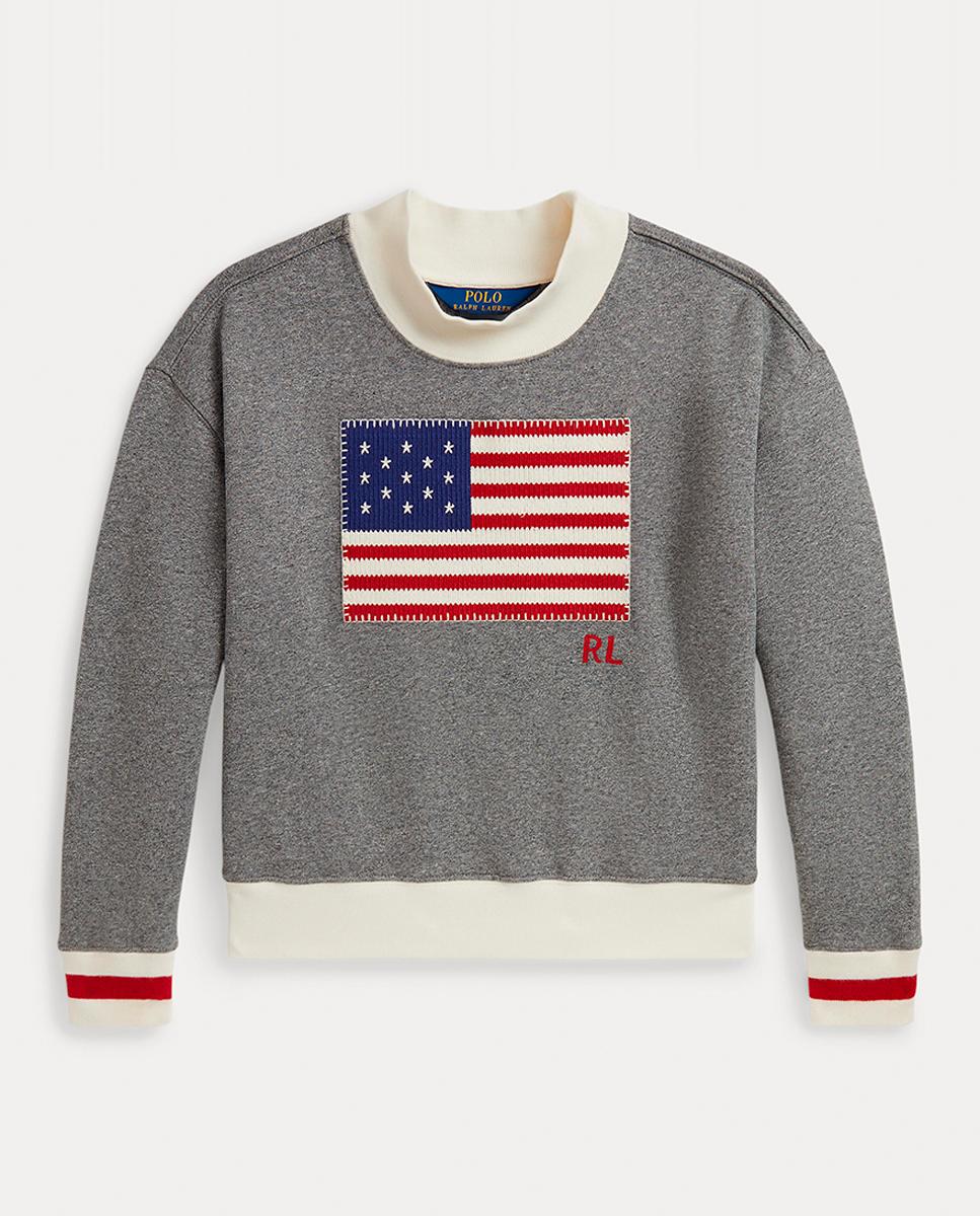 Imagen 0 de Sudadera de niña con bandera EEUU