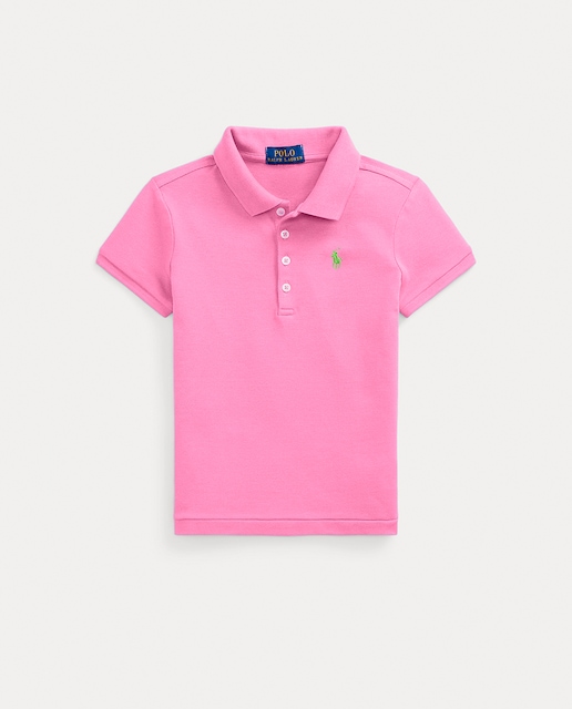 Imagen 0 de Polo de niña de piqué con caballo bordado