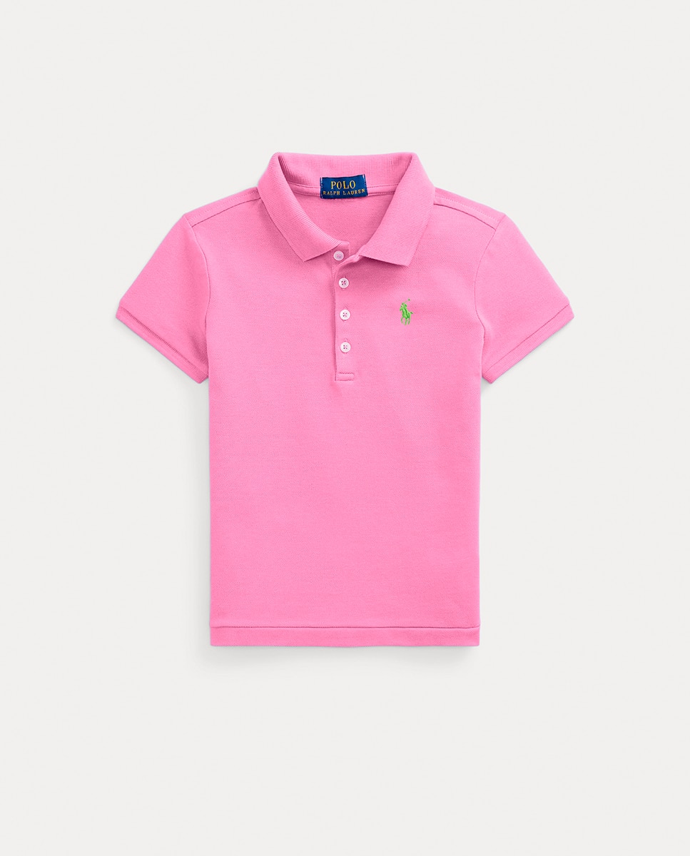 Imagen 0 de Polo de niña de piqué con caballo bordado