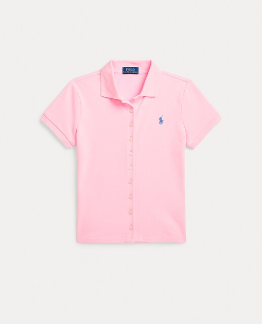 Imagen 0 de Polo de algodón con tapeta abotonada