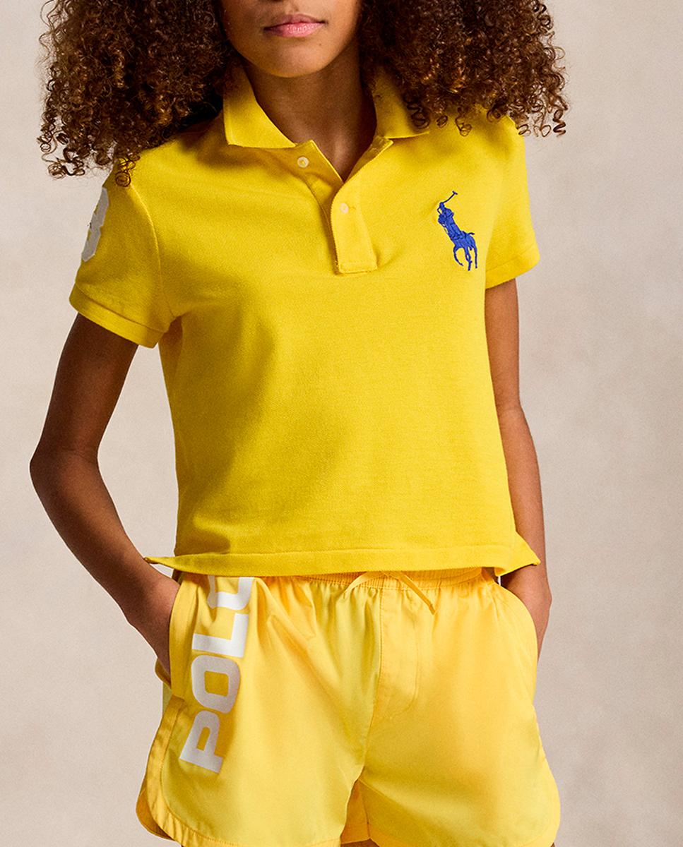 Imagen 0 de Polo de niña de piqué elástico con Big Pony