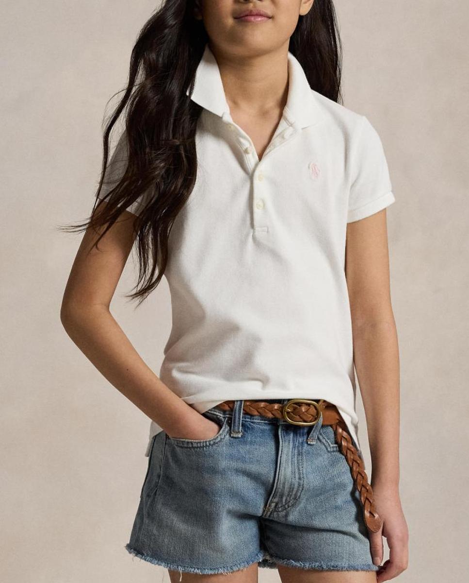 Imagen 0 de Polo de niña de piqué elástico