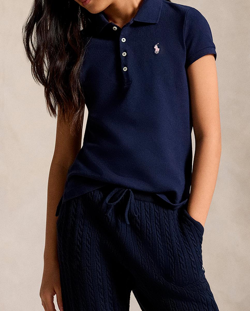 Imagen 0 de Polo de niña de piqué elástico