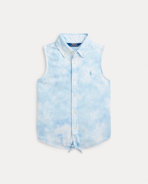 Imagen 0 de Camisa de niña de algodón sin mangas