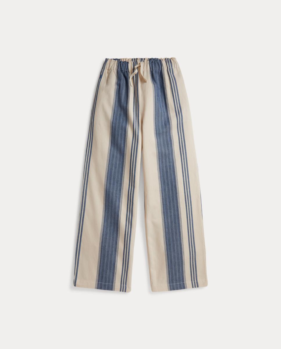 Imagen 0 de Pantalón de niña de algodón con pernera ancha