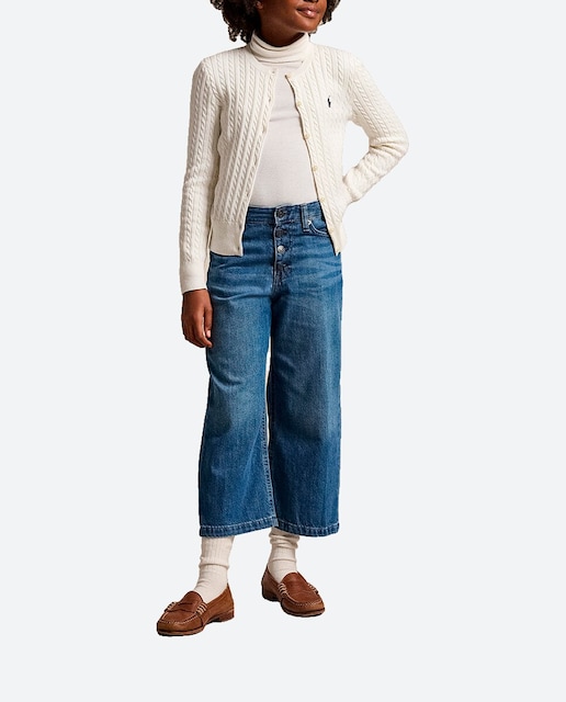 Imagen 0 de Vaqueros de niña de algodón en azul