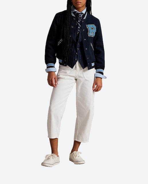 Imagen 0 de Vaquero de niña de algodón con bolsillos parche