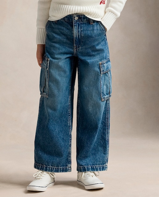 Imagen 0 de Vaquero de niña de algodón cargo