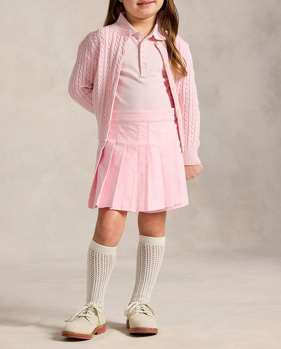 Imagen 0 de Falda pantalón de niña de algodón de tablas