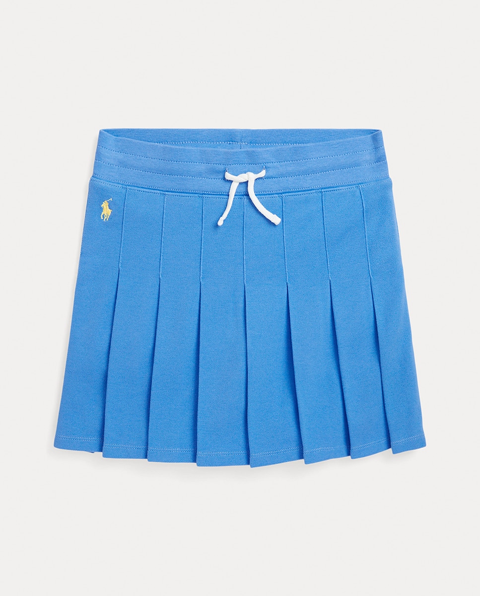 Imagen 0 de Falda pantalón de niña tableada con cintura elástica