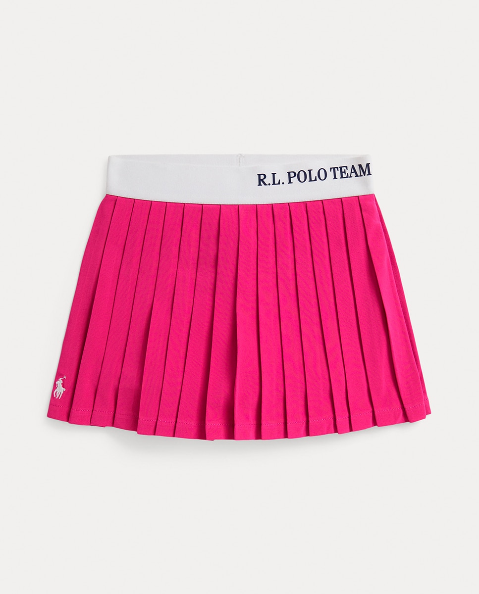 Imagen 0 de Falda pantalón de niña plisada con cintura elástica