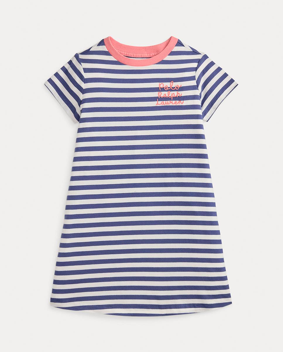 Imagen 0 de Vestido de niña de algodón con manga corta