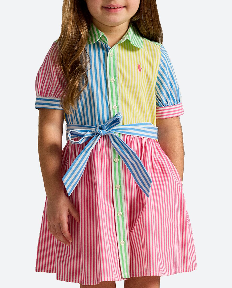 Imagen 0 de Vestido de bebé niña de algodón con manga corta