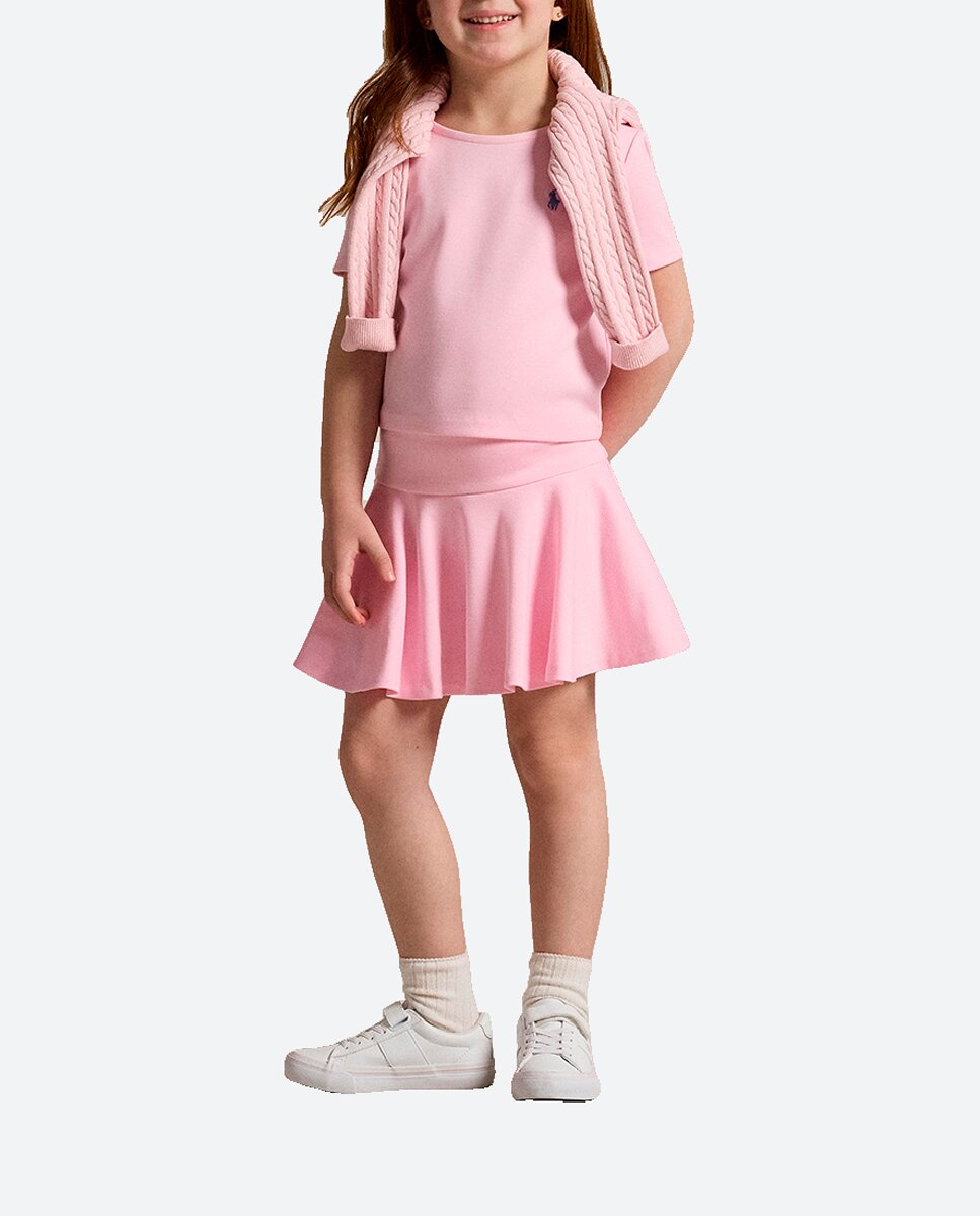 Imagen 0 de Conjunto de niña dos piezas de camiseta y falda
