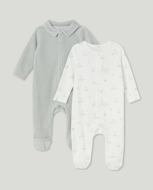 Imagen 0 de Pijama de bebé con tejido de velour