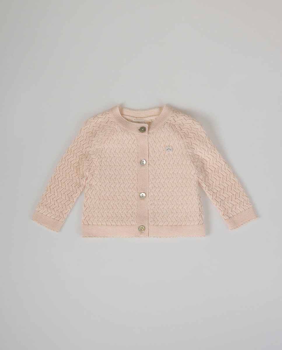 Imagen 0 de Chaqueta de punto calado de bebé