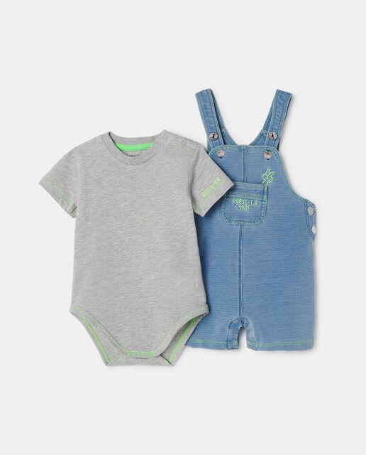 Imagen 0 de Conjunto de bebé niño 2 piezas azul