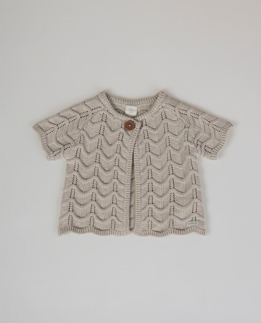 Imagen 0 de Chaleco punto de bebé niña