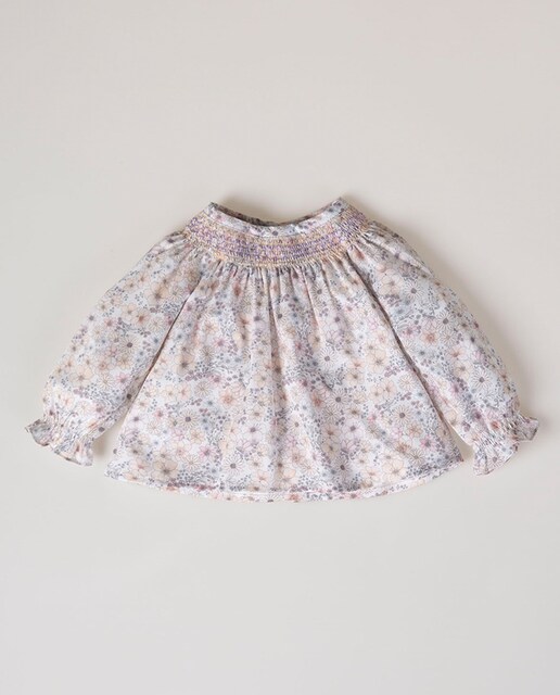 Imagen 0 de Blusa con nido de abeja de bebé niña