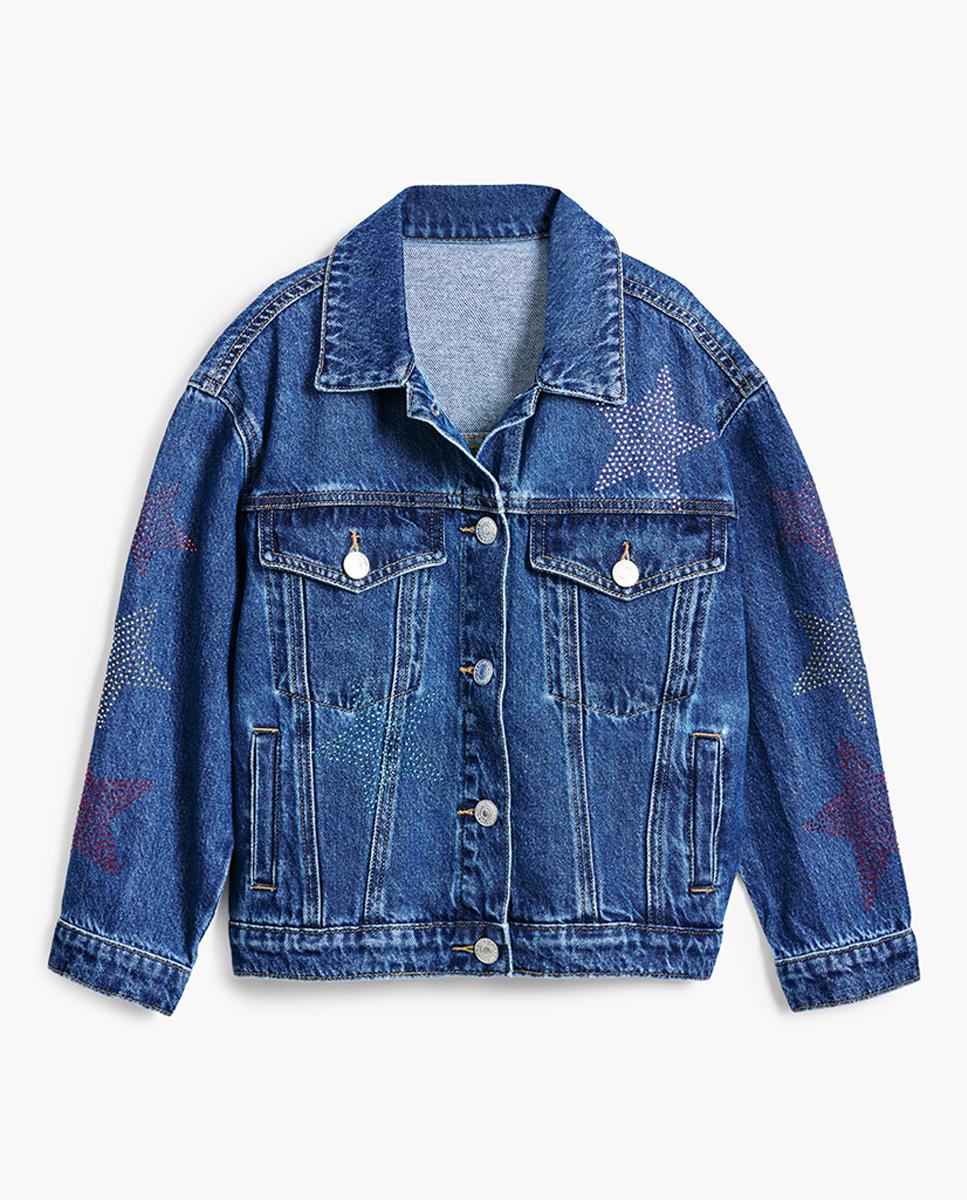 Imagen 0 de Chaqueta vaquera strass de niña