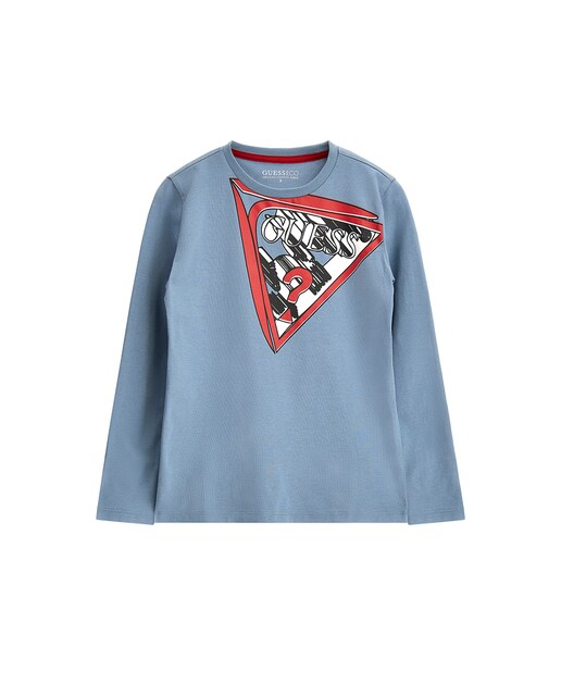 Imagen 0 de Camiseta de niño con manga larga y logo triángulo