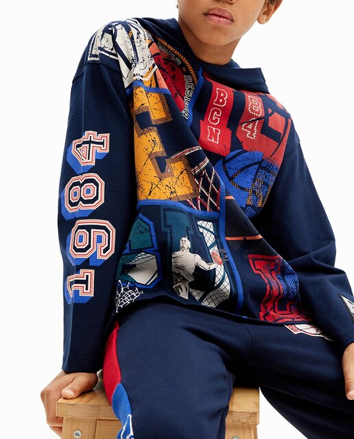 Imagen 0 de Camiseta de manga larga de niño baloncesto