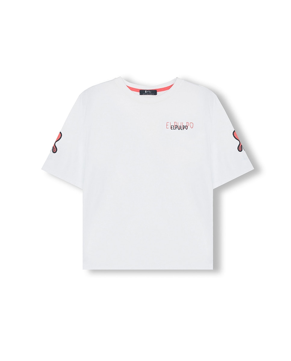 Imagen 0 de Camiseta niño Oversize con estampado manga corta