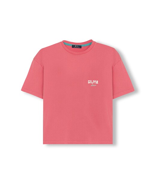 Imagen 0 de Camiseta niño Oversize con estampado manga corta