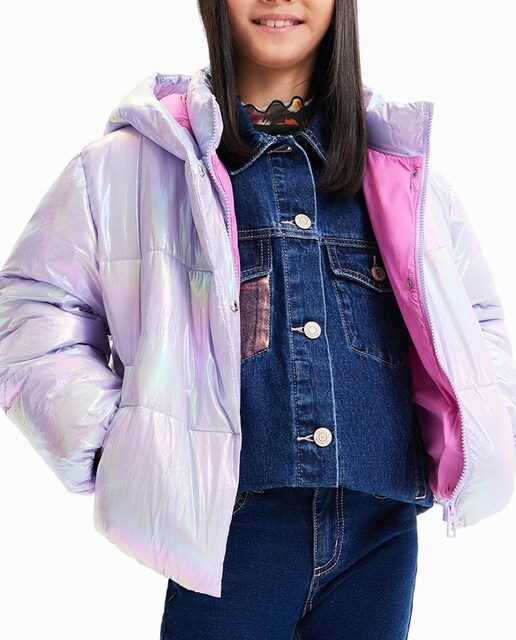 Imagen 0 de Chaqueta acolchada iridiscente de niña