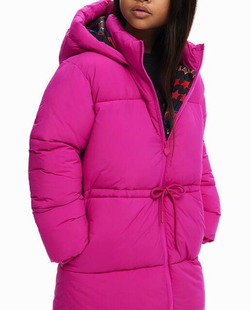 Imagen 0 de Abrigo largo acolchado de niña con mangas abullonadas