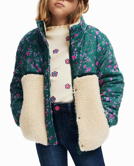 Imagen 0 de Chaqueta híbrida borreguillo para niña