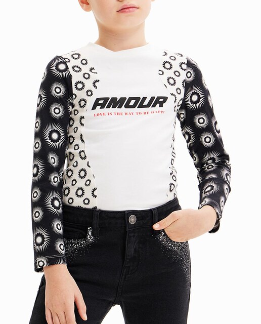 Imagen 0 de Camiseta patch geométrico de niña