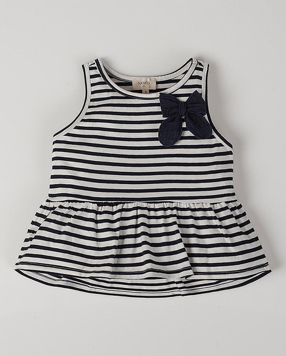 Imagen 0 de Camiseta tirantes marinera detalle de niña