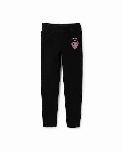 Imagen 0 de Leggings vaqueros mensaje de niña