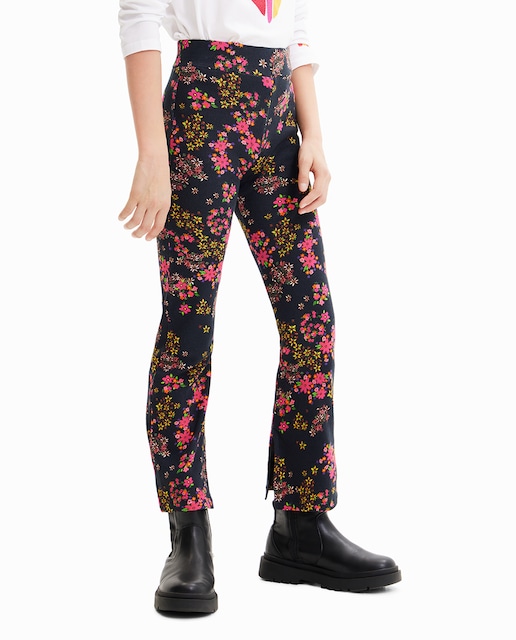 Imagen 0 de Leggings flare flores de niña